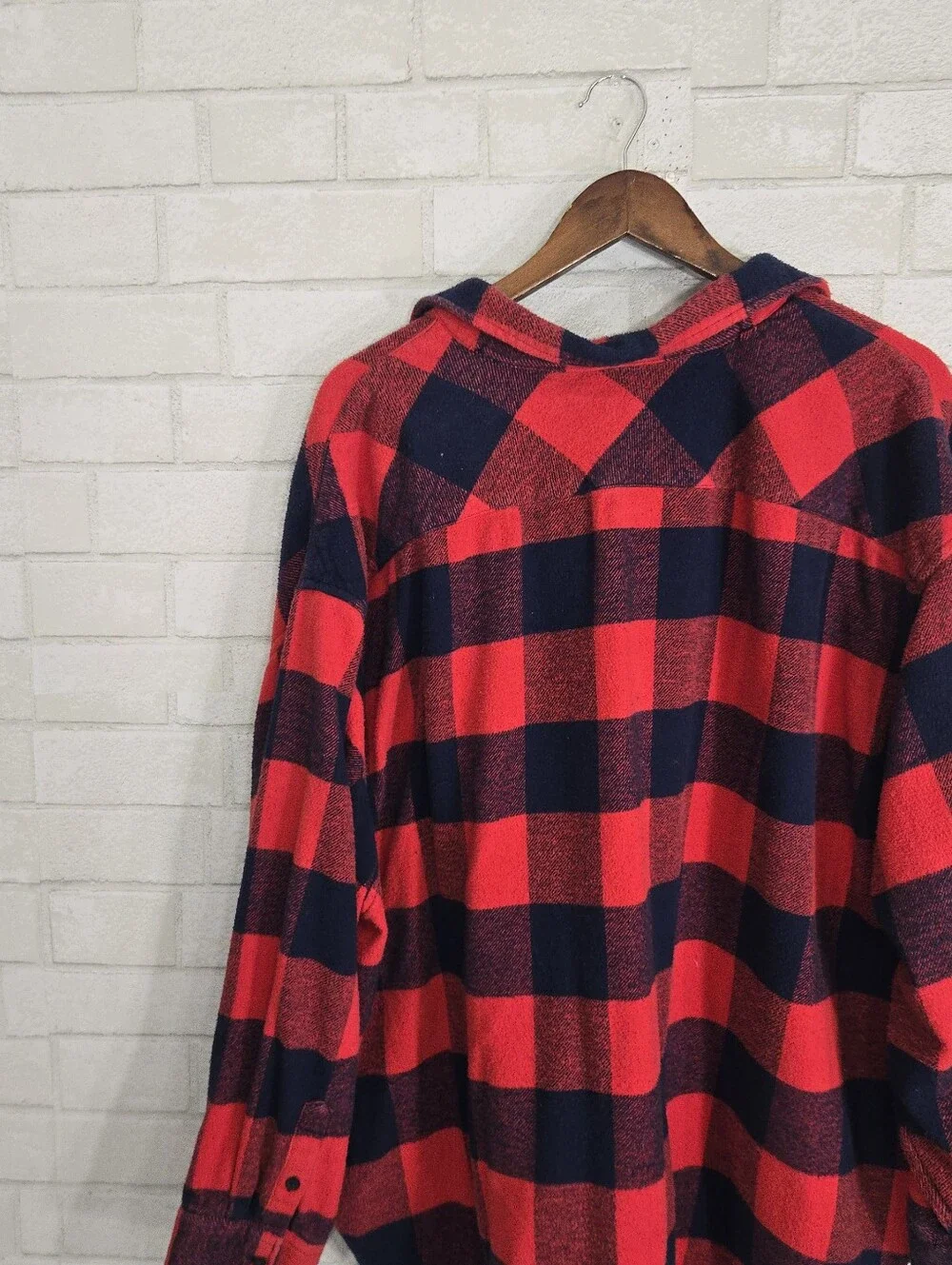 aerie have flannel print Shacket top - Picture 11 of 15